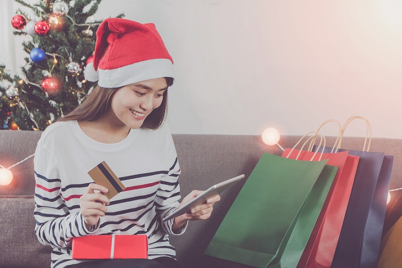 internet retailing-christmas shopping-stock